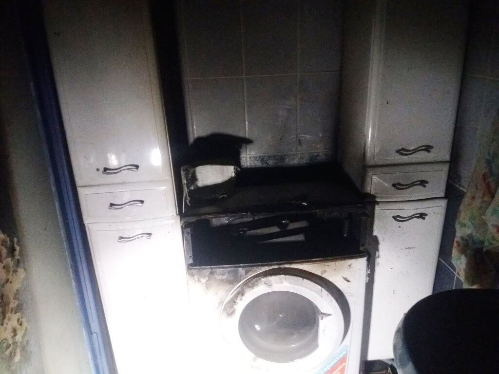 Короткое замыкание стиральной машины по Федько в Барановичах МЧС